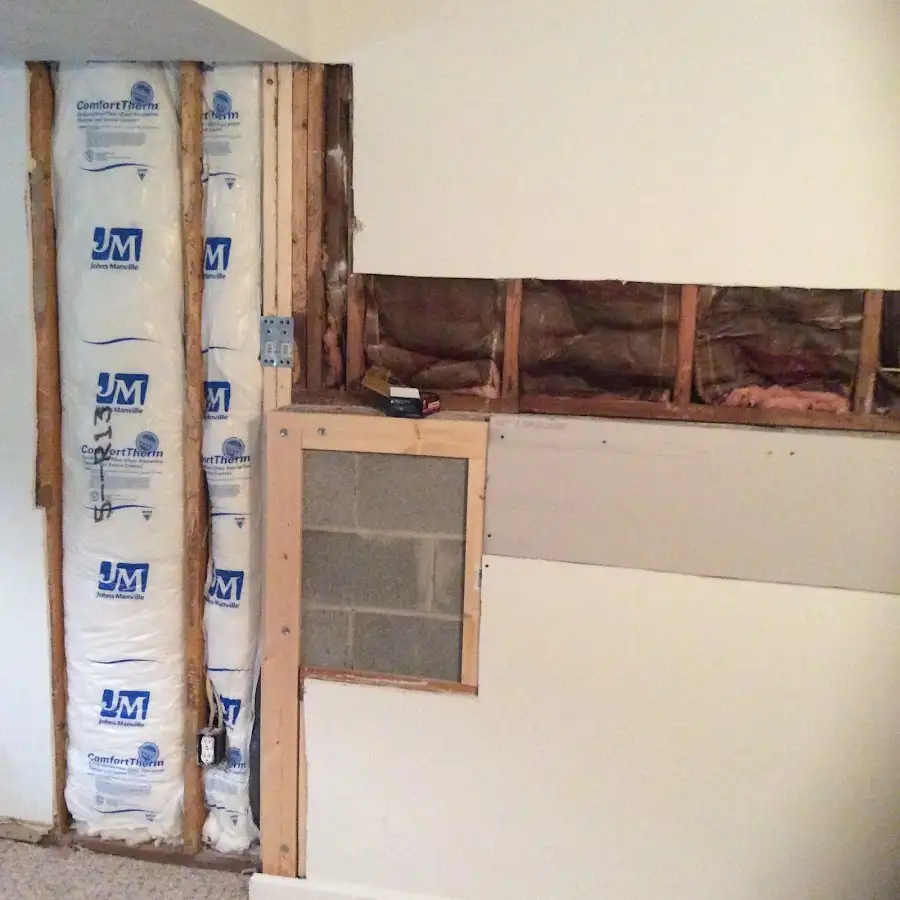Wall insulation replacement during Odor Removal & Deodorization in Morris